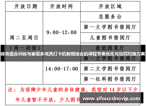 体育组合训练与家庭多成员打卡机制相结合的课程节奏优化与协同对接方案
