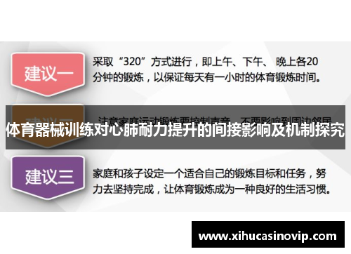 体育器械训练对心肺耐力提升的间接影响及机制探究