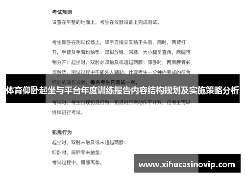 体育仰卧起坐与平台年度训练报告内容结构规划及实施策略分析